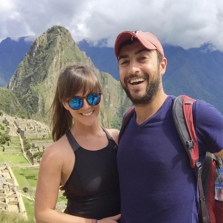 Enjoying Machu Picchu together.