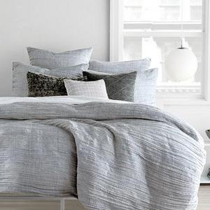 DKNY City Pleat Gray Duvet Covers
