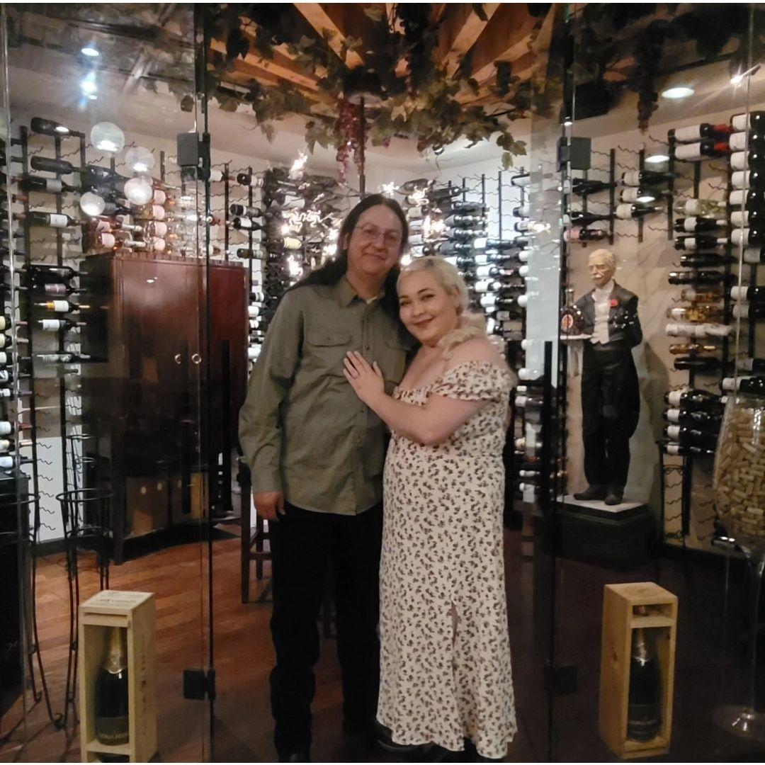 This is the night we got engaged.