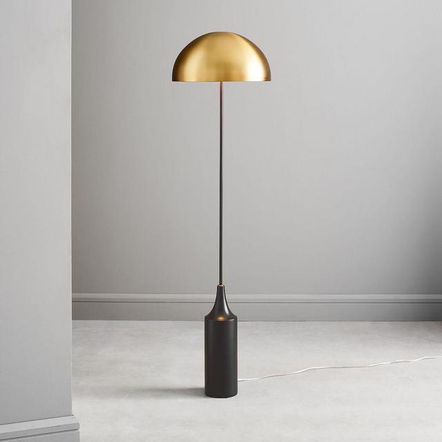 Hudson Floor Lamp, Antique Brass