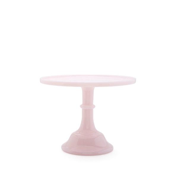 Mosser Glass - Pink Glass Cake Stand, 10"