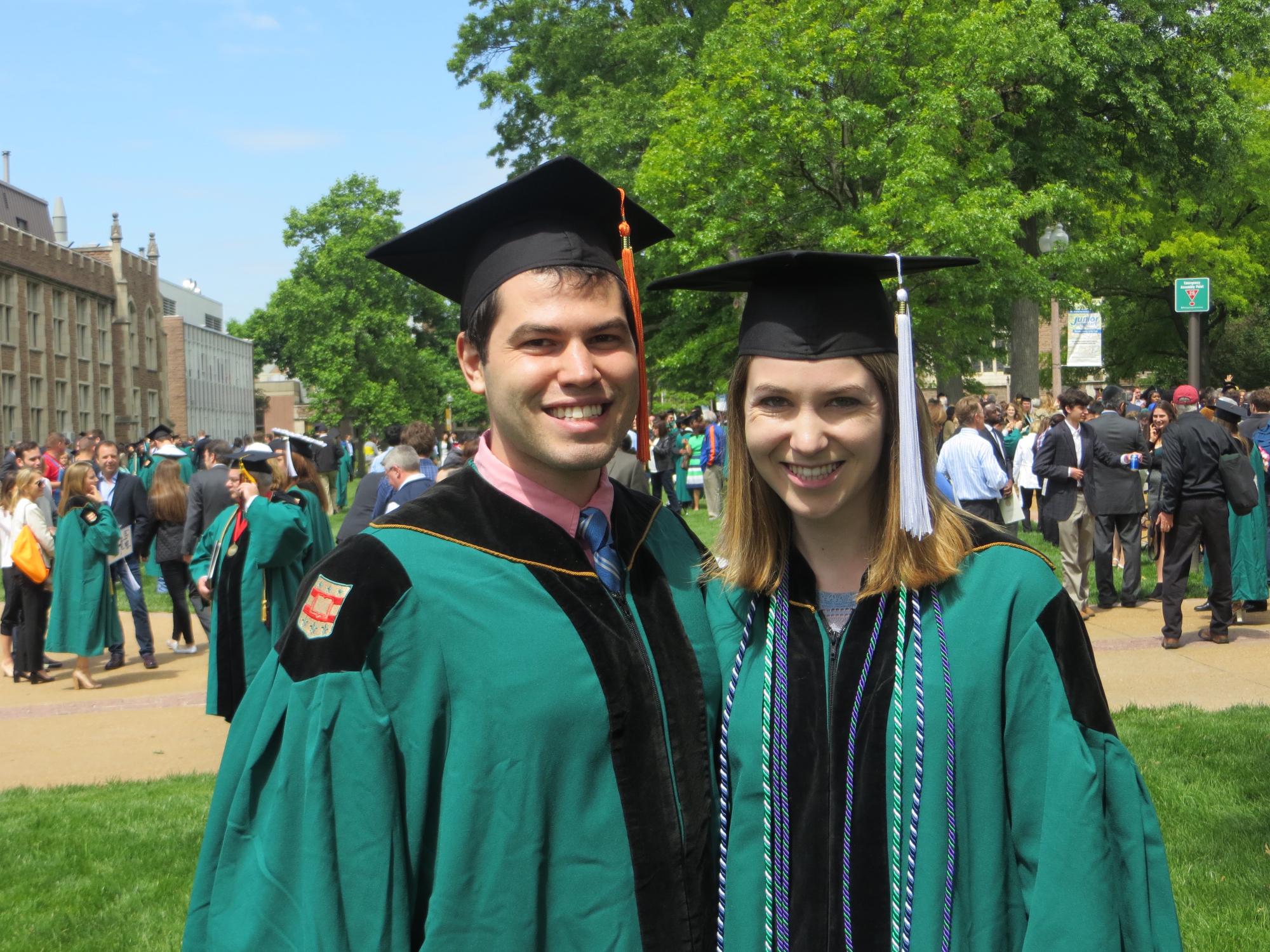 May, 2016. Graduating from WashU!