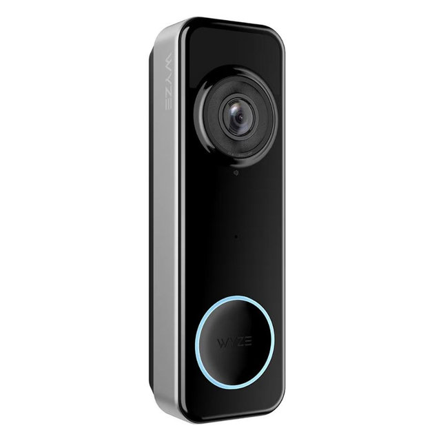 Wyze Video Doorbell Wireless Camera, 1536x1536 HD+ with Color Night Vision, 2-Way Audio, 1:1 Head-to-Toe View, Person/Vehicle/Package Monitor, Wire-Free/Wired Option, 1 Minute Easy Setup
