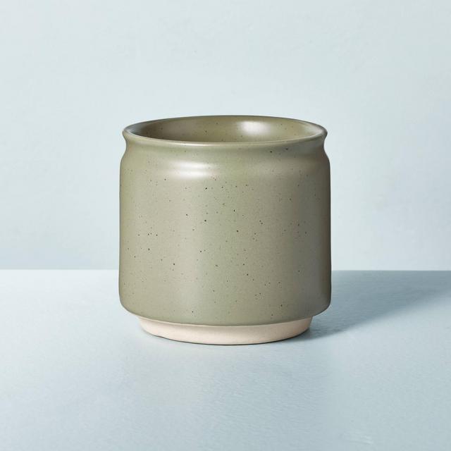 Speckled Ceramic Grapefruit Basil Jar Candle Sage Green 4oz - Hearth & Hand™ with Magnolia