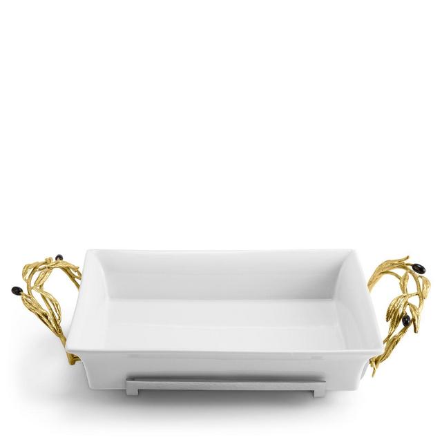 Michael Aram Olive Branch 2 Qt. Casserole Dish