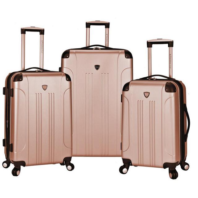 3-Piece Hardside Vertical Rolling Luggage Set with Spinners (Chicago)