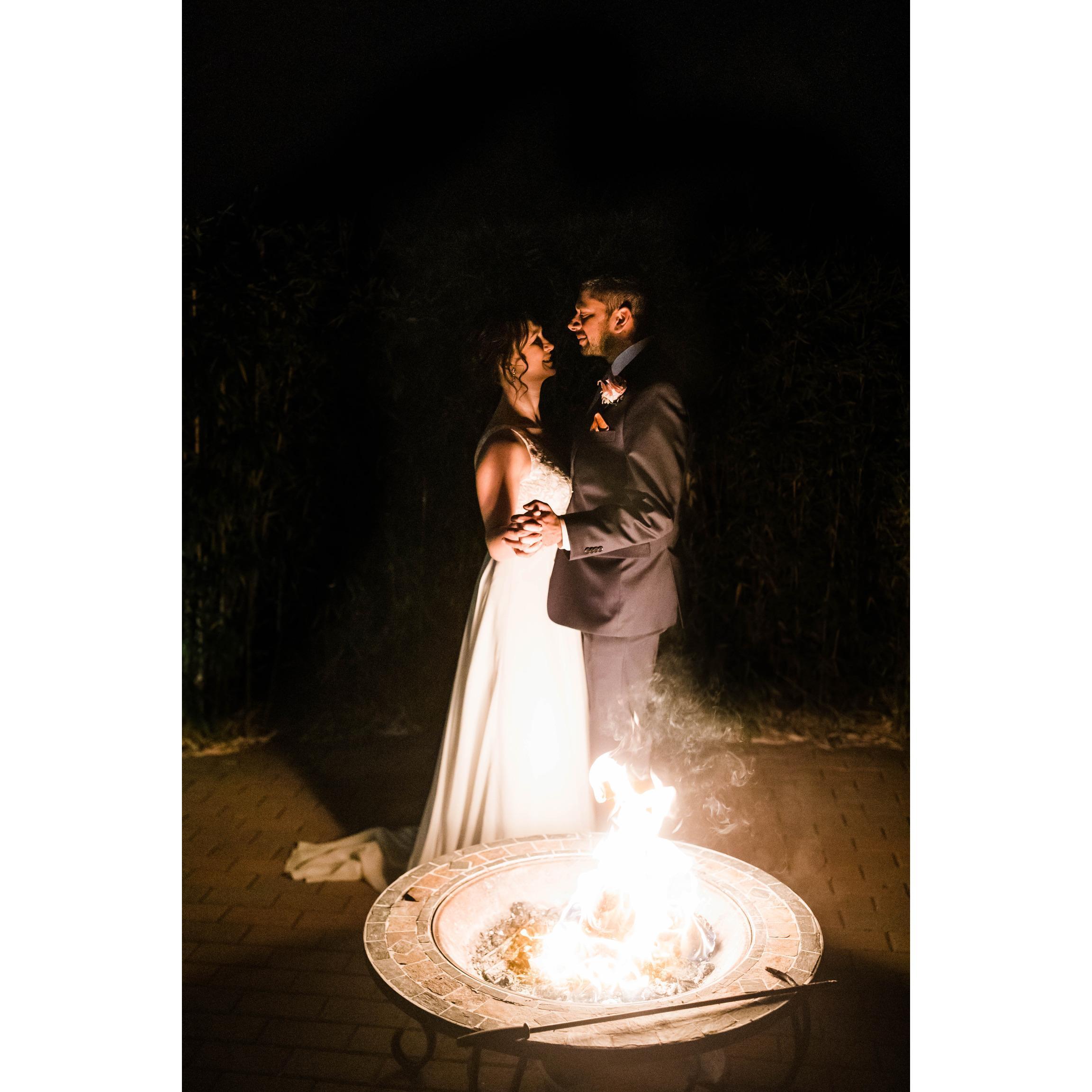 first dance by the campfire