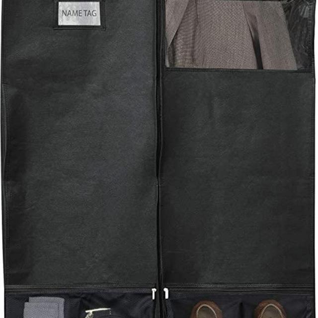 Simple Houseware 43-Inch Heavy Duty Garment Bag w/Pocket for Dresses, Coats