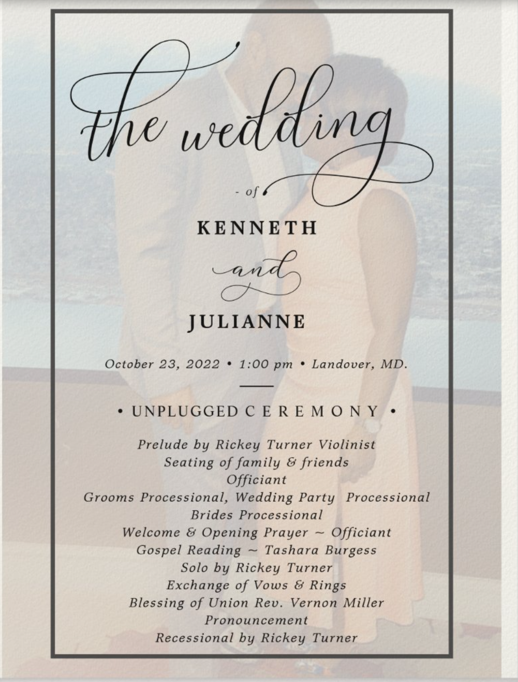 The Wedding Website of Julianne Ivey and Kenneth Wills