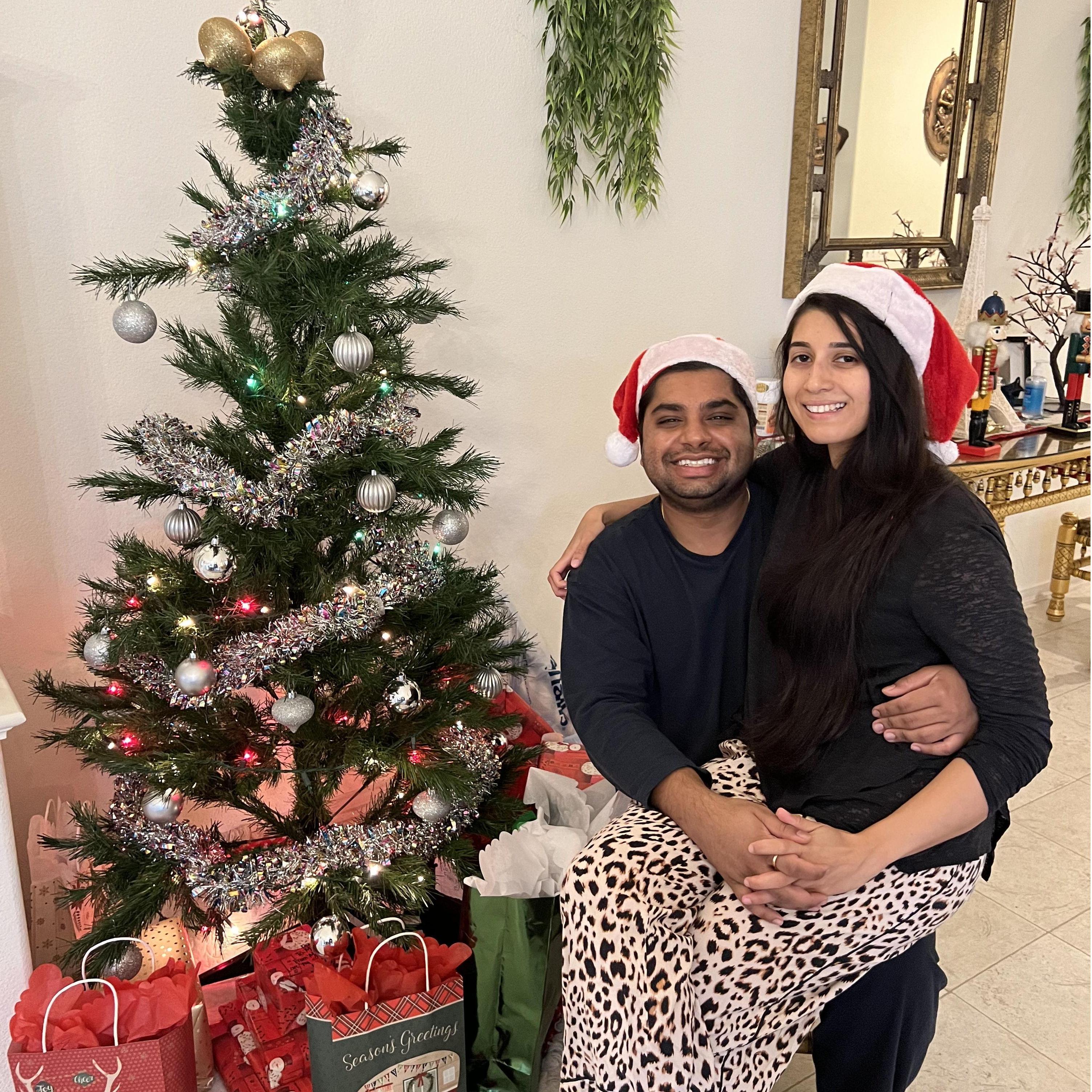 Our first Christmas together.