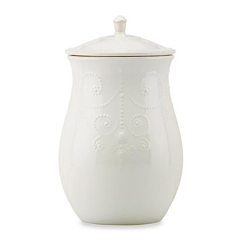 Lenox® French Perle™ Cookie Jar in White