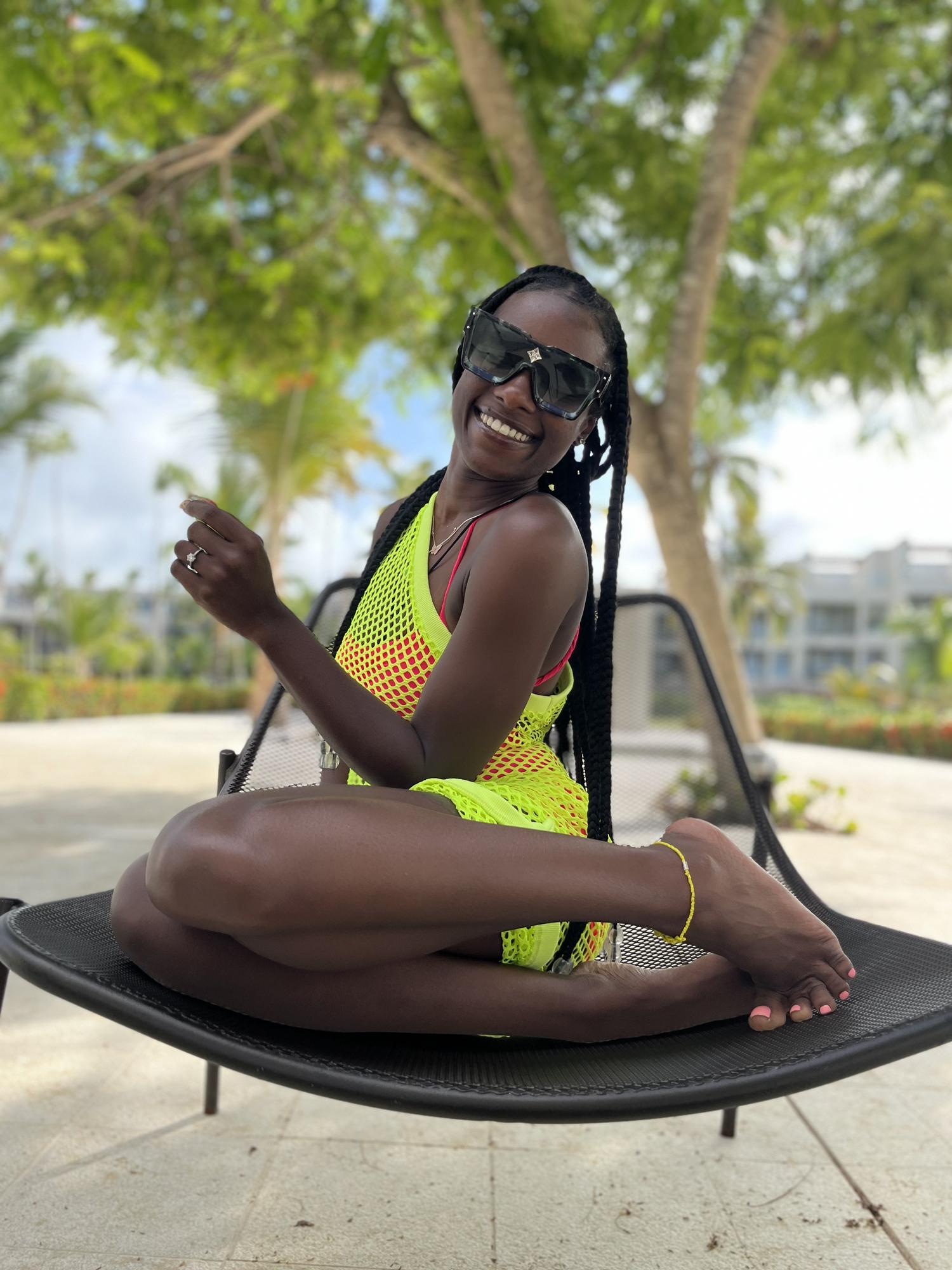 The happiest girl in Punta Cana! This was my first day as a fiancé!