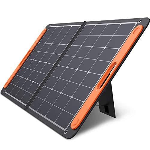 Jackery SolarSaga 100W Portable Solar Panel for Explorer 160/240/500 Power Station, Foldable US Solar Cell Solar Charger with USB Outputs for Phones (Can't Charge Explorer 440/ PowerPro)