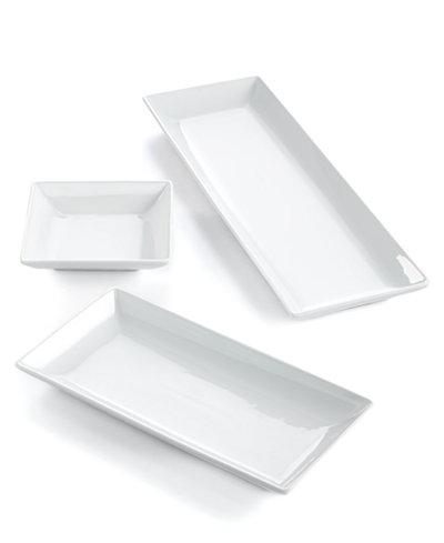 The Cellar Set of 3 Whiteware Nested Serving Trays