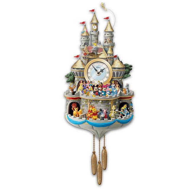 Bradford Exchange Disney Cuckoo Clock Has 43 Characters Lights Music And Motion