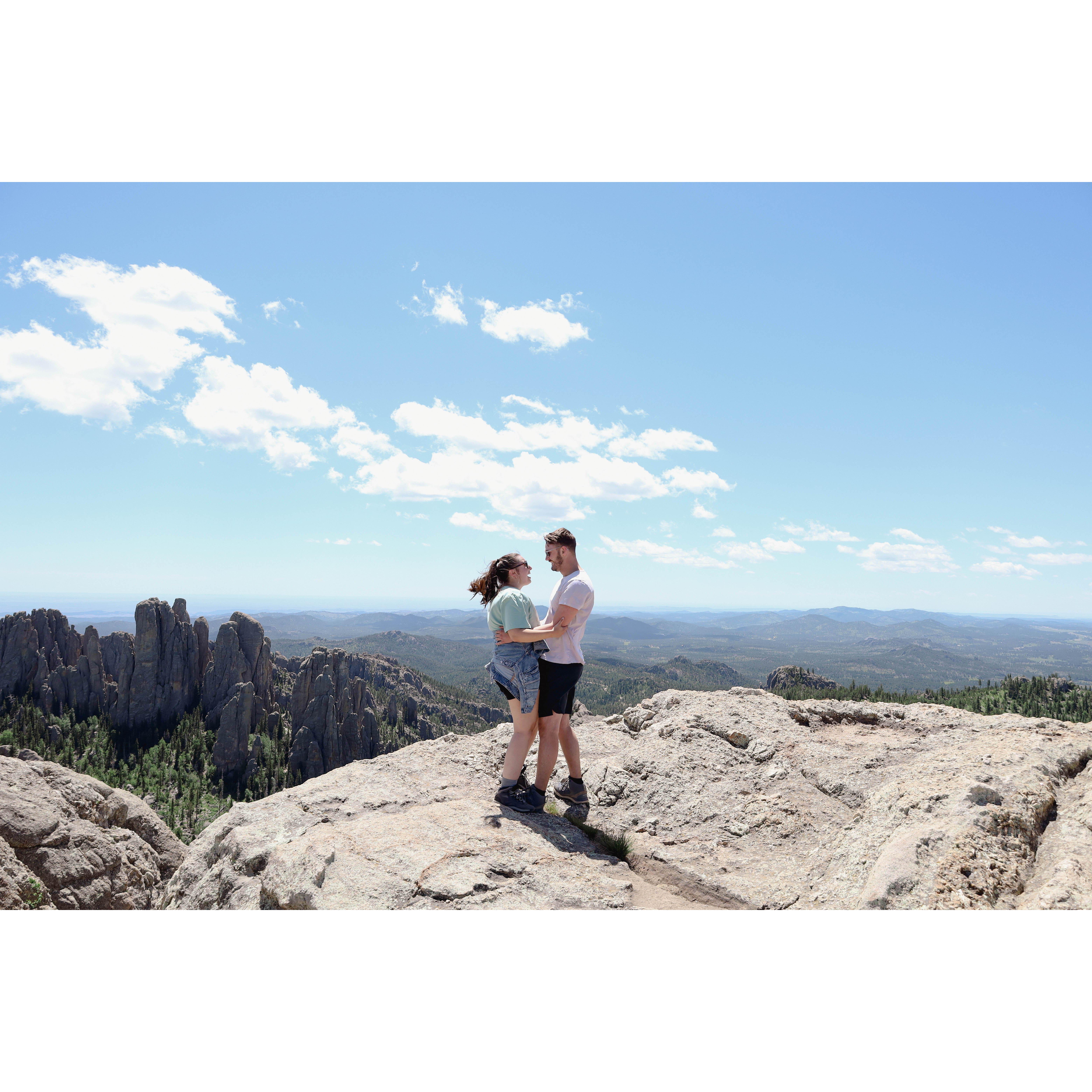 Cole proposed in Custer State Park, SD.