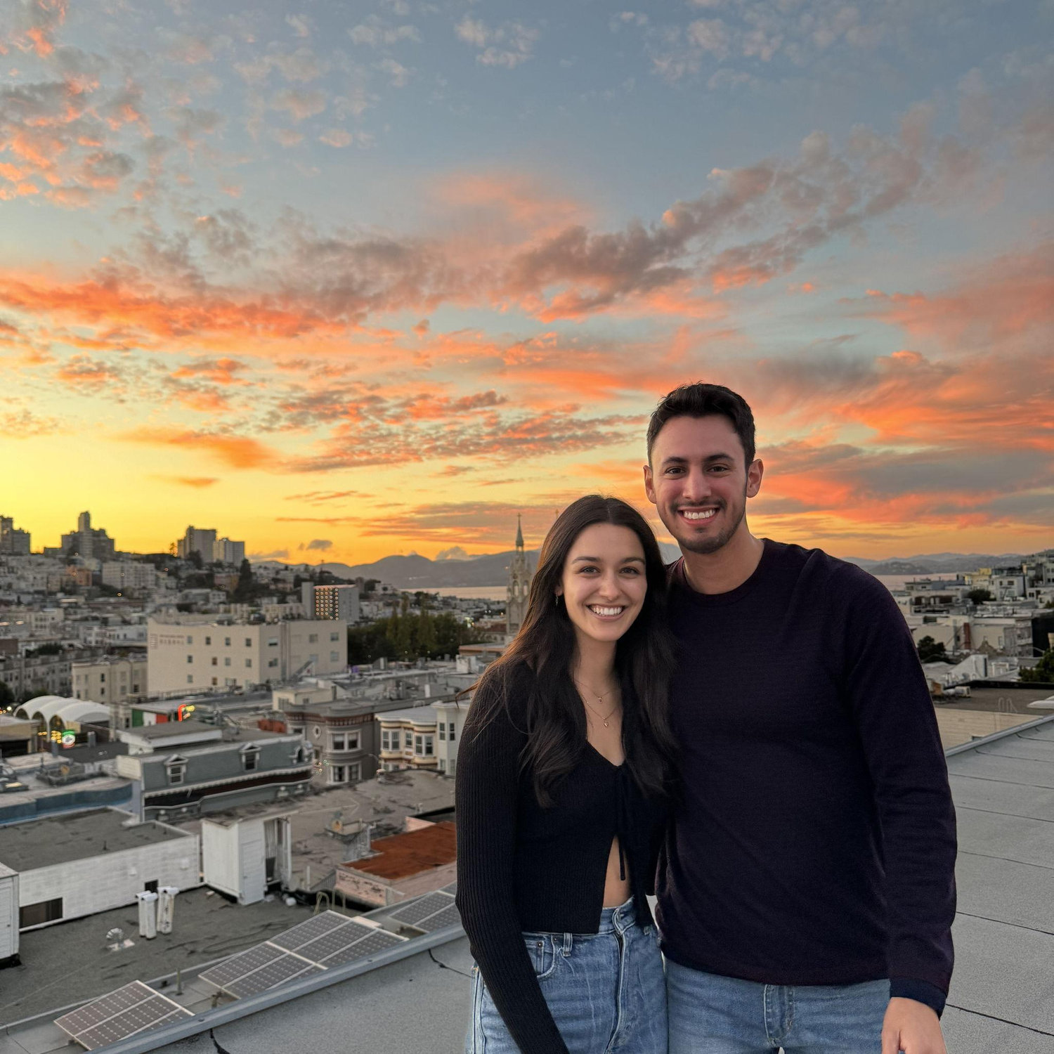 Sunsets on our roof just hit different