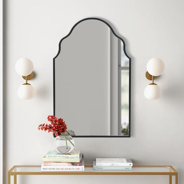 Antietam Metal Flat Mirror - Black