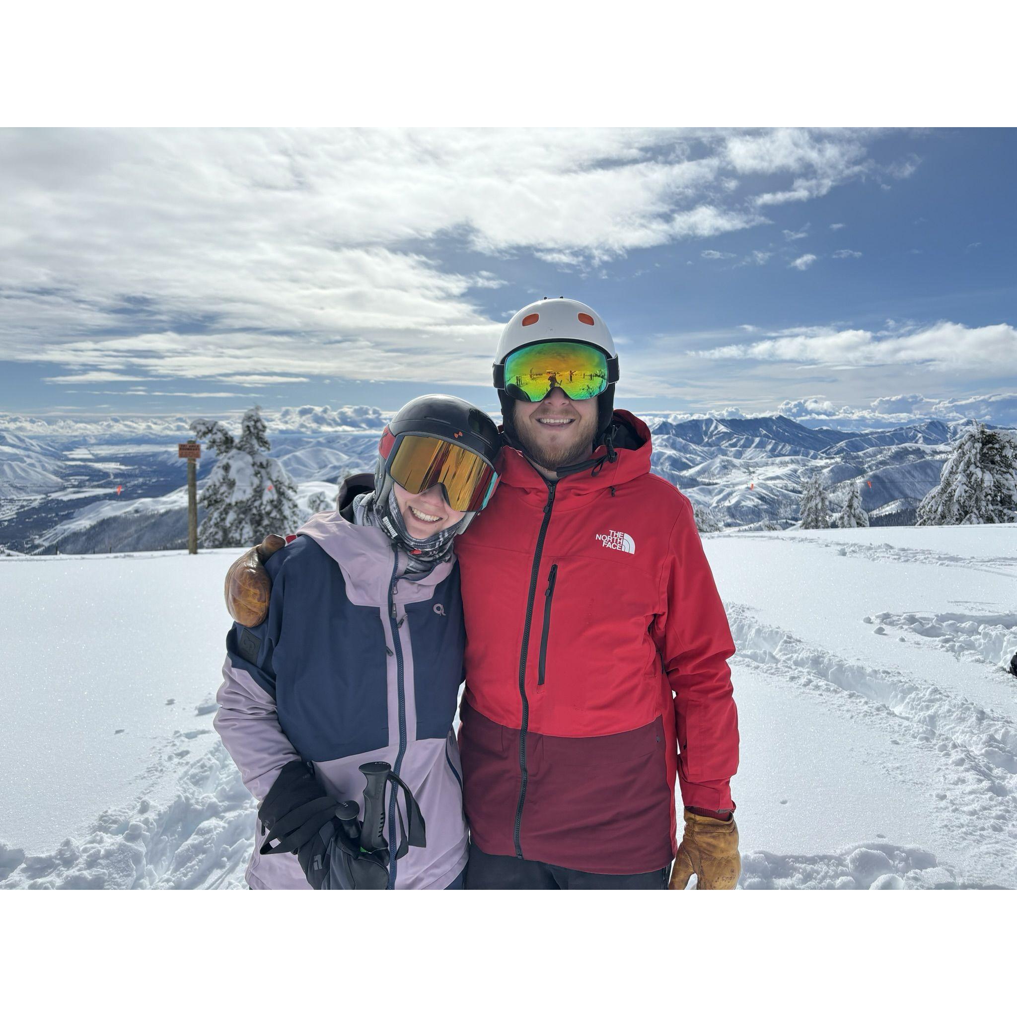Atop Snowbasin ski resort