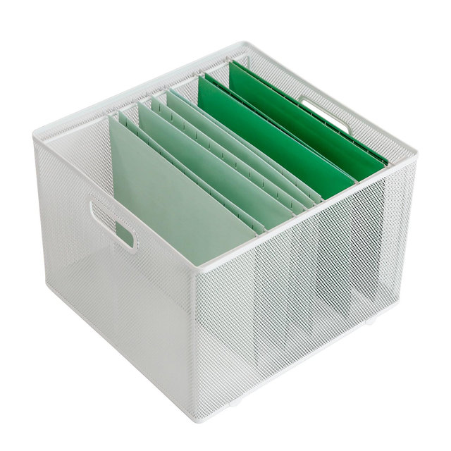 Mesh Crate Box 10x14x13.25 White - Made By Design™