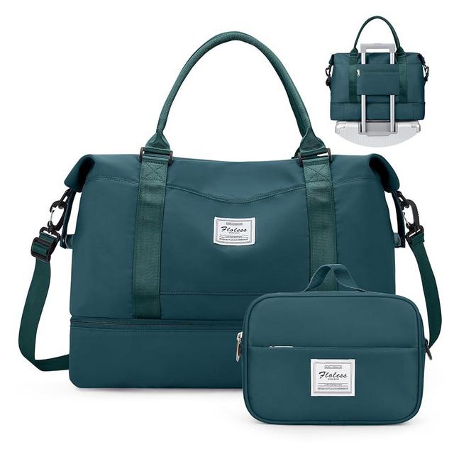 Weekender Bags for Women,Personal Item Travel Bag with Shoes Compartment,Overnight Travel Duffel Bag with Toiletry Bag
