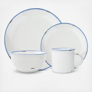 Tinware 4-Piece Place Setting, Service for 1