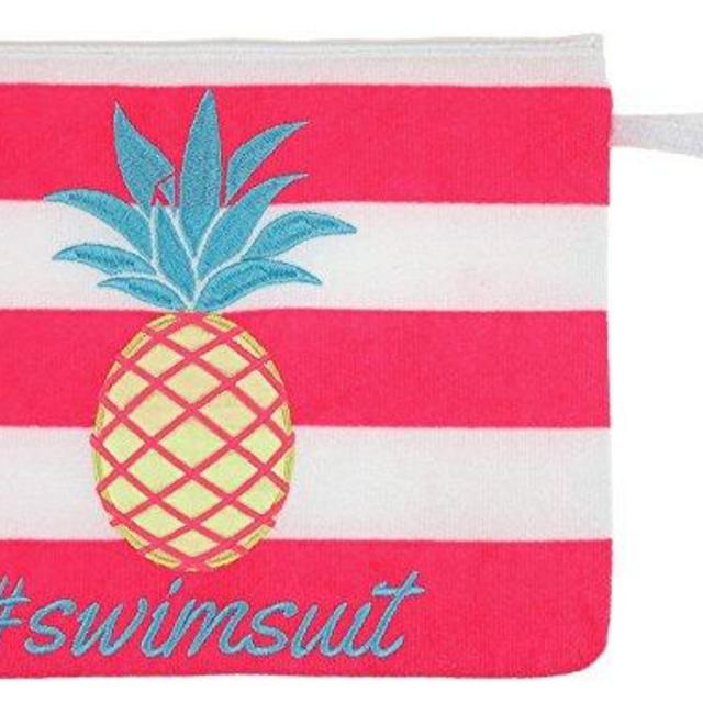 Capelli New York Pineapple Stripe Print Terry Wet Suit Bag