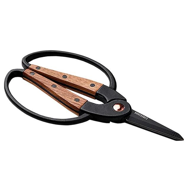 Barebones Walnut Scissors, Small - Ambidextrous Grip, Wide Handles & Comfortable Fit