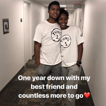 The first surprise party Roger ever threw Aria. (Aria had no idea it was coming but what gave it away was that he asked to wear their matching shirts haha) - taken Feb 22 2019 and posted July 5th