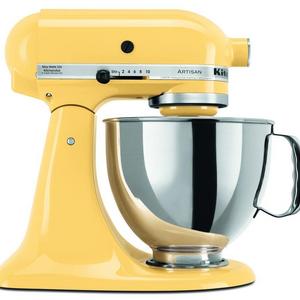 Kitchenaid Kitchen Electrics - KitchenAid KSM150PSMY Artisan Series 5-Qt. Stand Mixer with Pouring Shield - Majestic Yellow