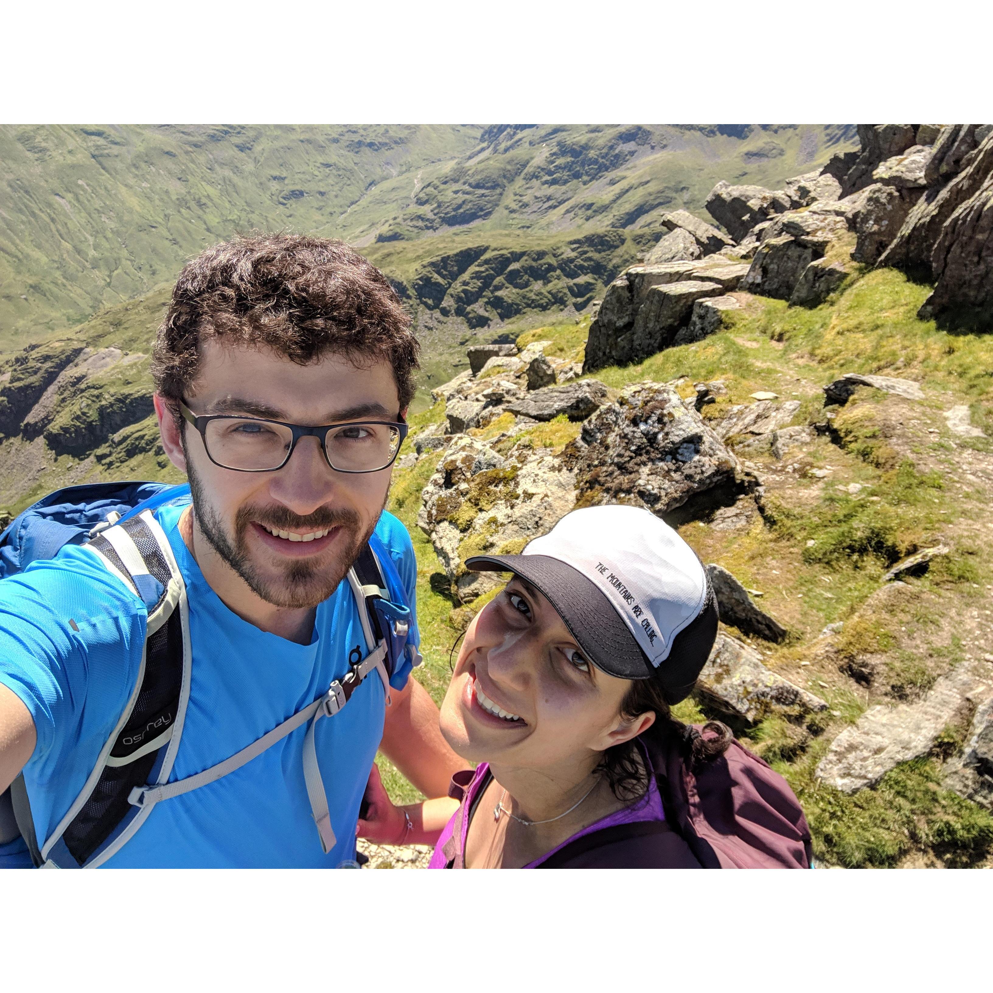 Striding to new heights together.