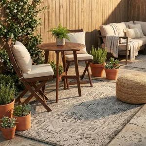 3' x 5' 3 Easy-Clean Aztec Indoor / Outdoor Rug