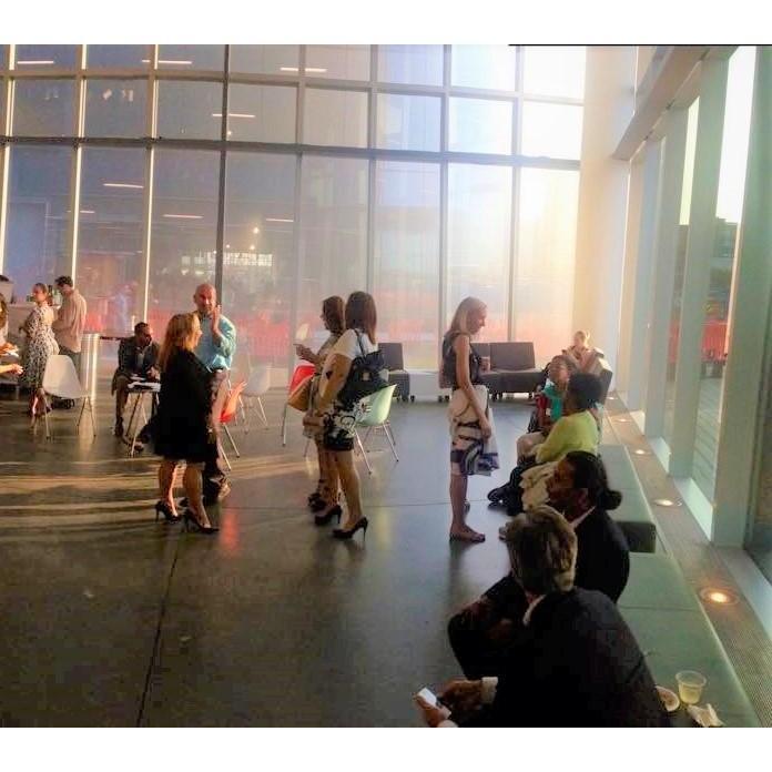 Claritza networking at the event