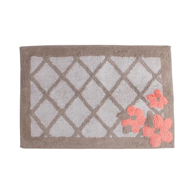 Saturday Knight Coral Garden Cotton Tufted 20" x 30" Bath Rug