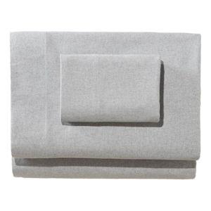 Ultrasoft Comfort Flannel Sheet Set-Queen-Heather Gray