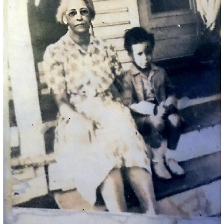 Darryl with Great Grandma Mary Riley