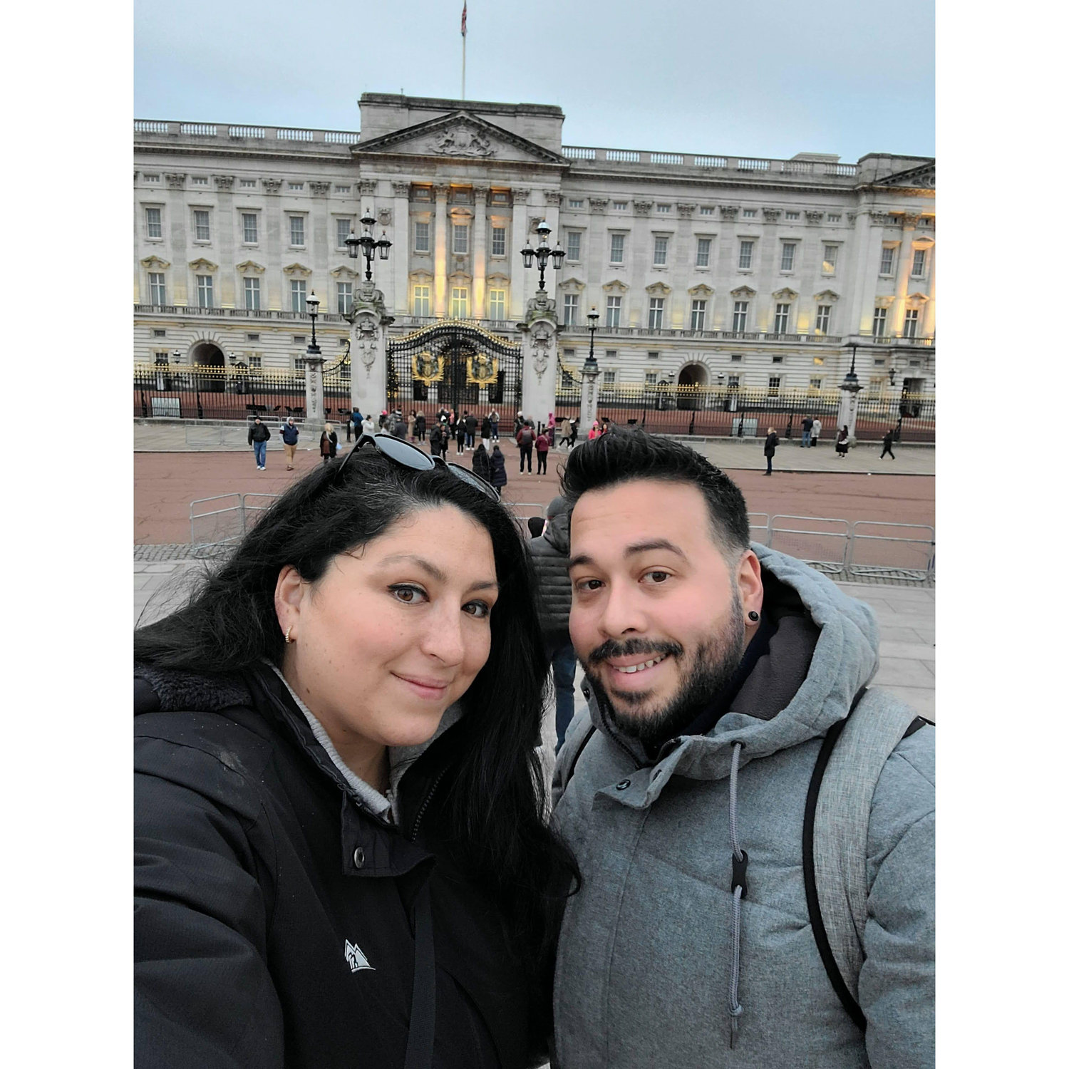 London Christmas 2023 in front of Buckingham Palace