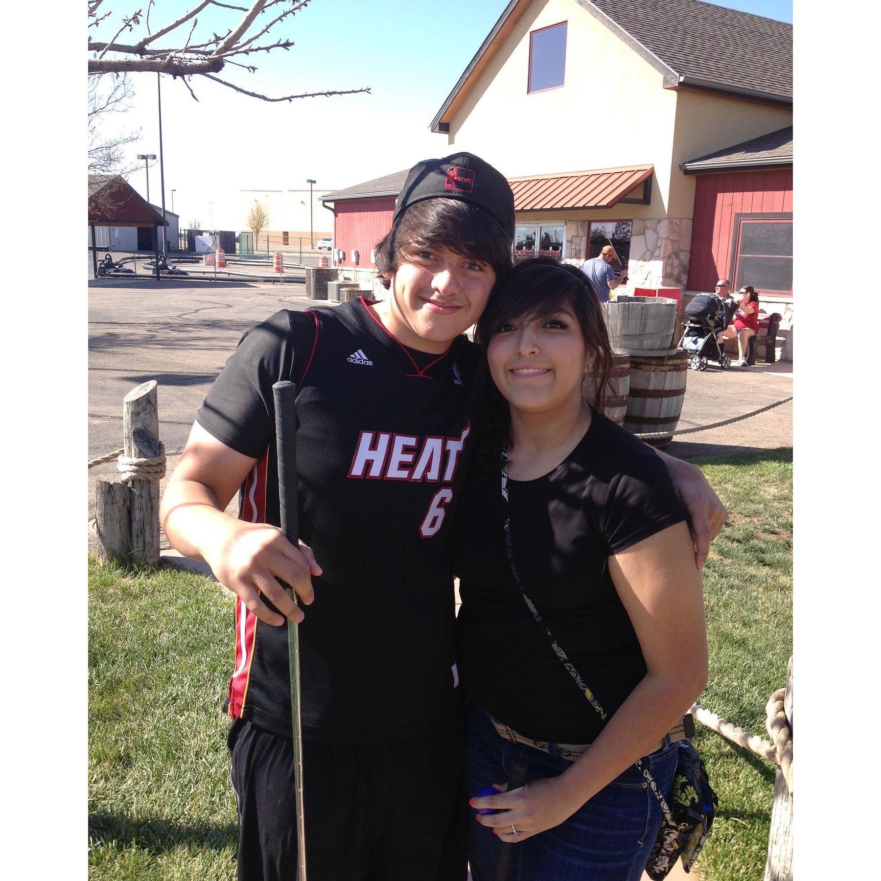 Our first date at Sports World