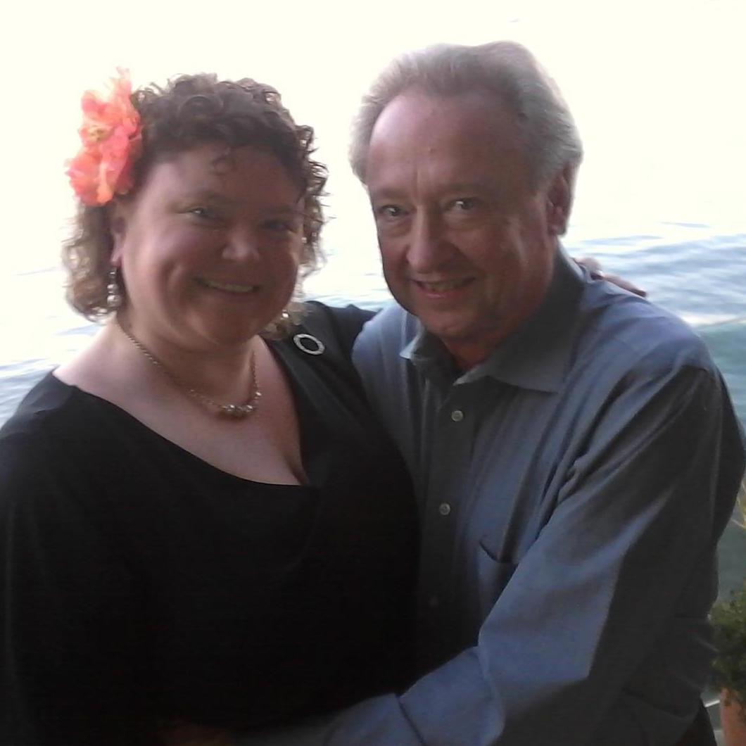 Tacy and Jeffrey on the Deck off their room at The Inn Above Tide.