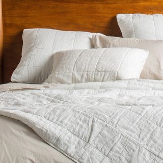 Linen Box Quilted Sham, Set of 2