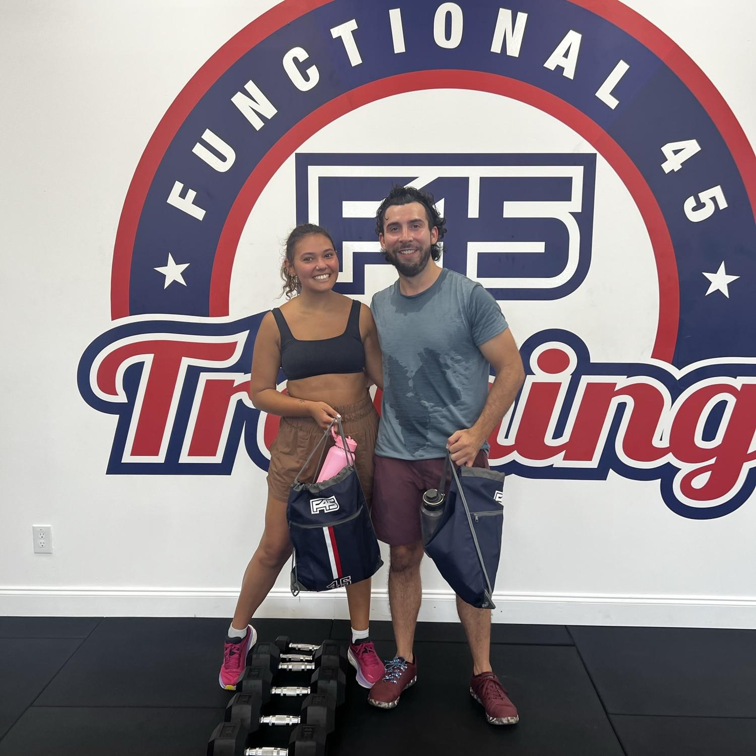 Fit couples get married