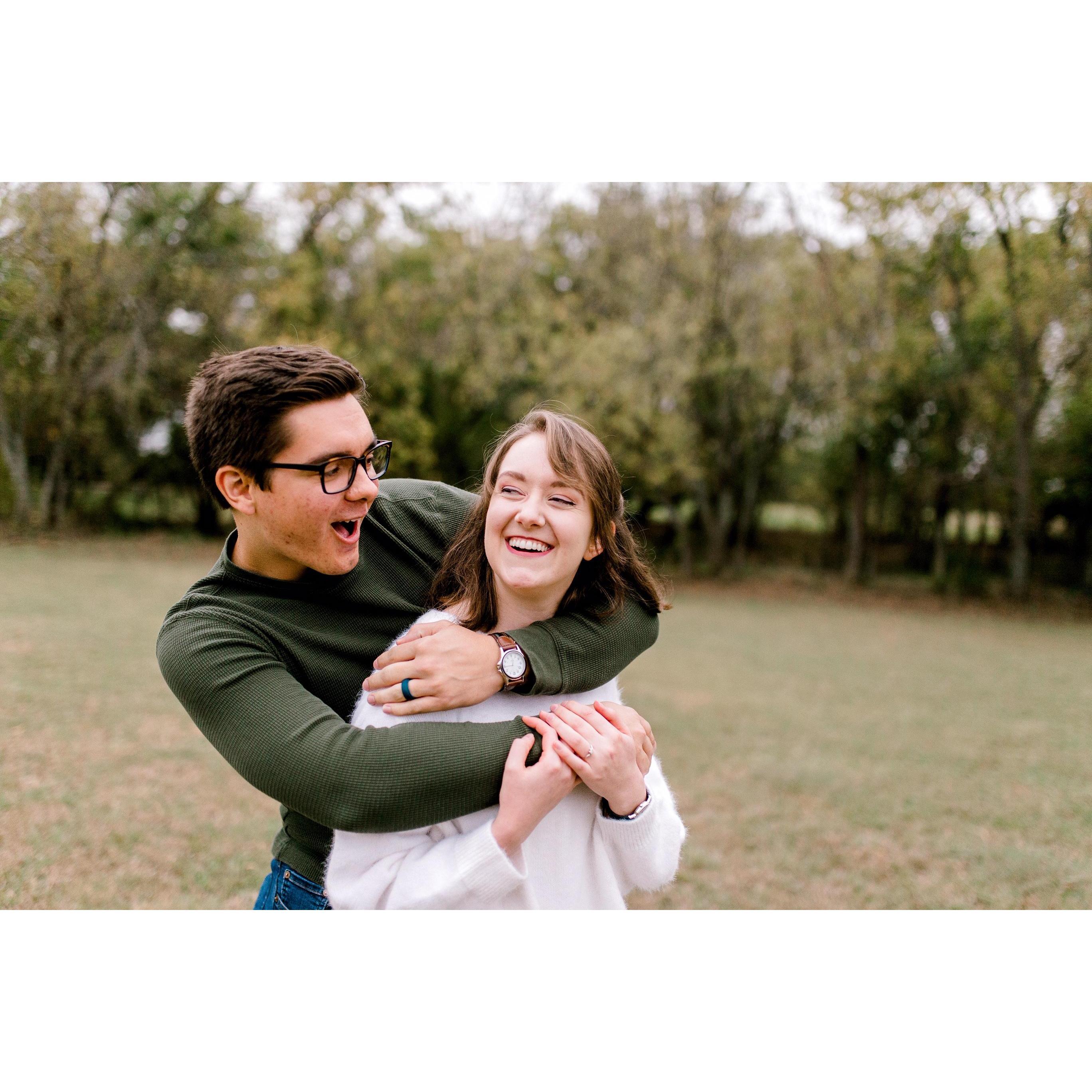 Engagement Photos taken by Rachel Gilster in November 2020.