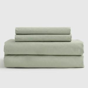 Classic Organic Percale Sheet Set in Sage