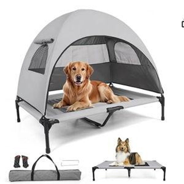 Outdoor Dog Bed with Canopy