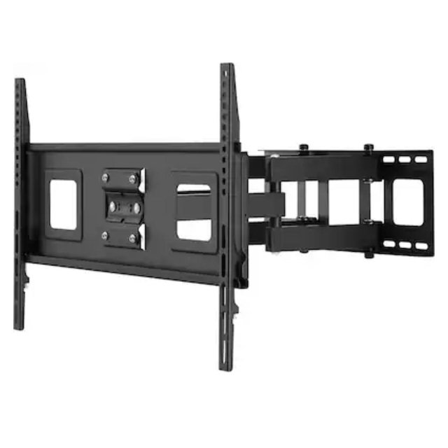 Best Buy essentials™ - Full Motion TV Wall Mount for 47–84" TVs - Black