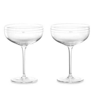 kate spade new york Darling Point™ Champagne Glasses (Set of 2)
