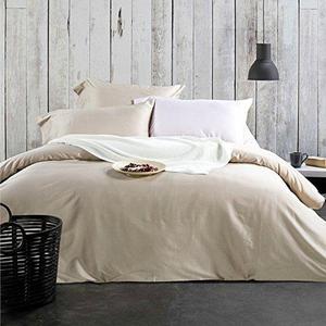 3pc Duvet Cover Set, 600 Thread Count Percale, 100% Egyptian Cotton, Zipper Closure, No Inside Filler or Comforter, Smooth Solid Tan Color Pattern, Super Soft and Lustrous (Queen, Tan-AH)