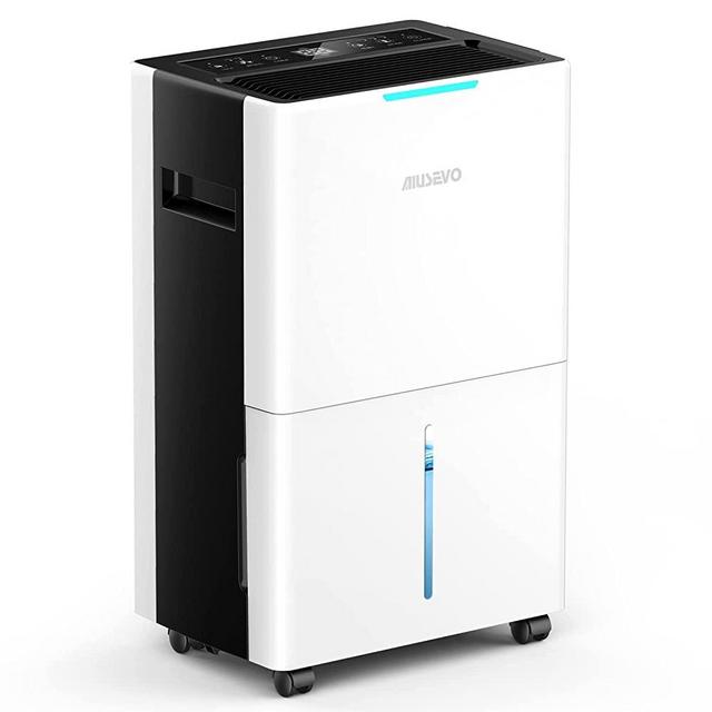 2000 Sq. Ft Dehumidifier for Home - 22 Pints Aiusevo Basements Dehumidifiers with Drain Hose for Large Room, Bathroom, Closet, Intelligent Humidity Control, Auto Shut Off Protection, 3 Modes Deshumidificador