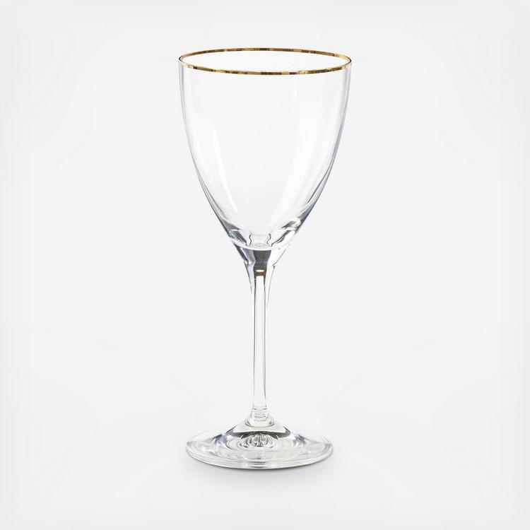 Casafina Sensa Gold-Rim Glassware, Set of 6, 4 Sizes