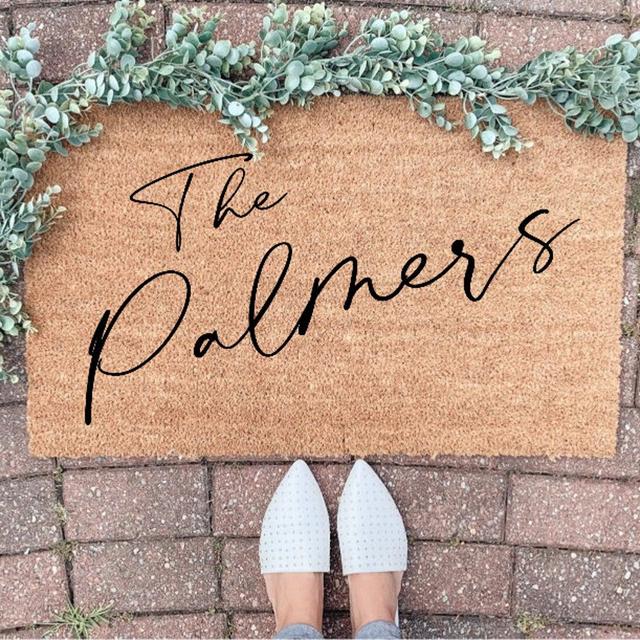 Family Name Doormat, Custom Family Name,...